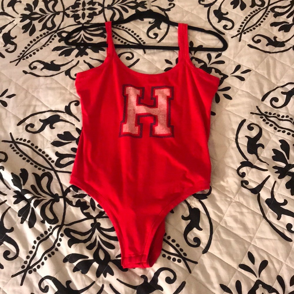 Red bodysuit
